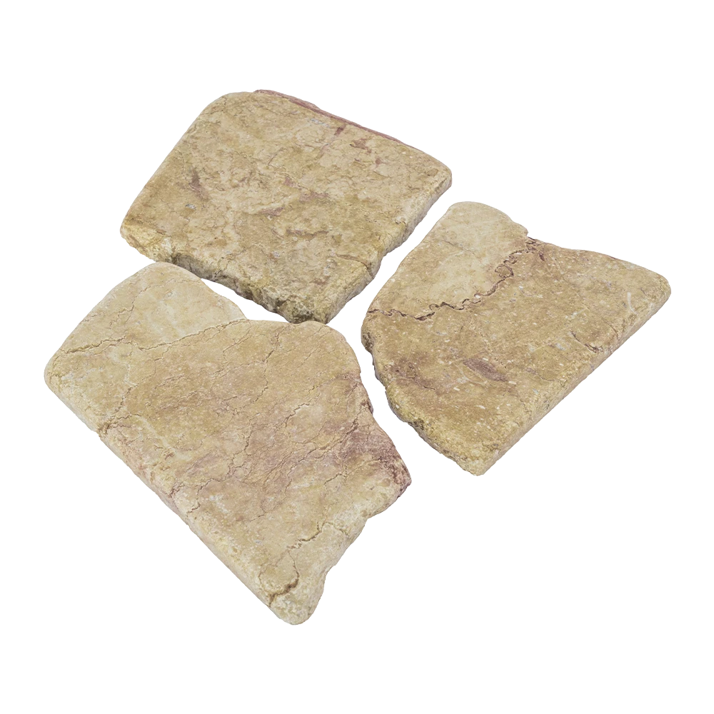 pietragialla mosaico per cucine e bagni rustici e rivestimenti esterni con venature petrale